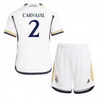 Real Madrid Daniel Carvajal #2 Hemmaställ Barn 2023-24 Korta ärmar (+ Korta byxor)